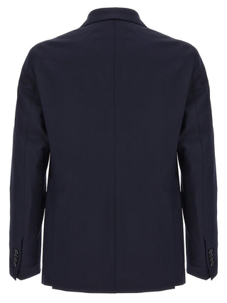 Blue Virgin Wool Two-Piece Suit