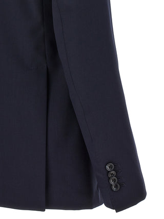 Blue Virgin Wool Two-Piece Suit