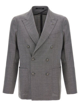 Gray Virgin Wool Blazer