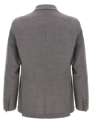 Gray Virgin Wool Blazer