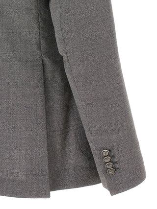 Gray Virgin Wool Blazer