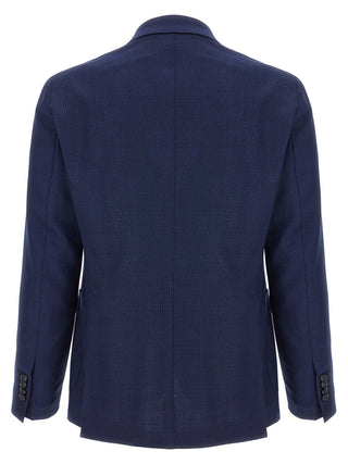 Blue Virgin Wool Blazer
