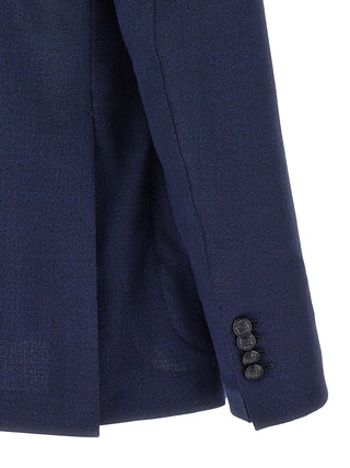 Blue Virgin Wool Blazer