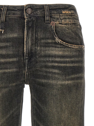 Jeans boyfriend de algodón negro