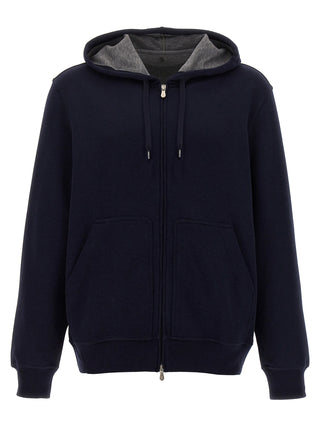Blue Cotton Sweatshirt