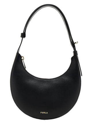 Black Calfskin Shoulder Bag