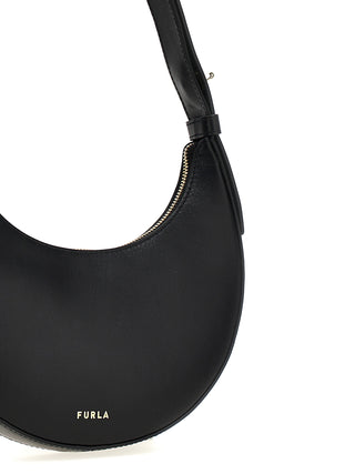 Black Calfskin Shoulder Bag