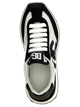 Bicolor Calfskin Athletic Sneakers