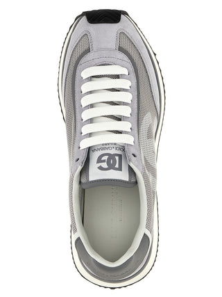 Gray Calfskin Athletic Sneakers