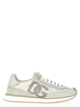 White Calfskin Athletic Sneakers