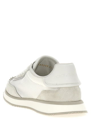 White Calfskin Athletic Sneakers