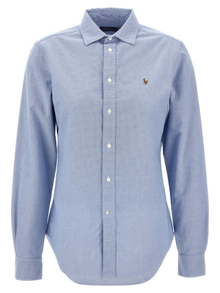 Blusa de algodón azul