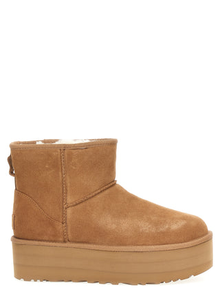 Brown Cowhide Ankle Boots