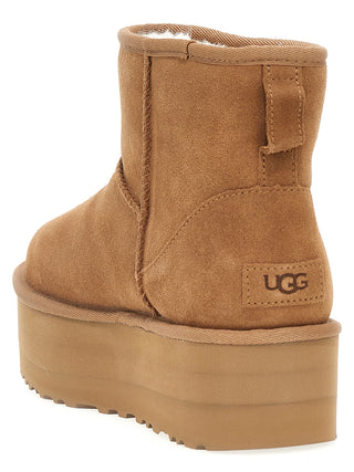 Brown Cowhide Ankle Boots