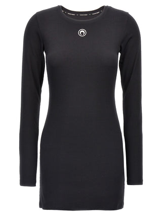 Black Cotton Short Dress