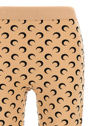 Leggings de poliamida beige