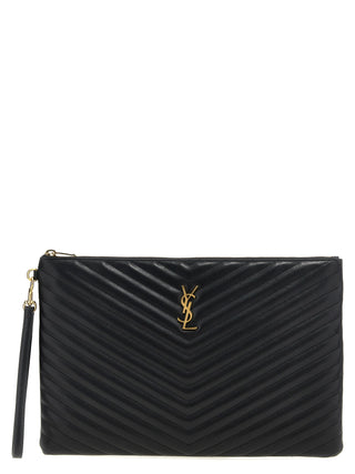 Black Calfskin Clutch Bag