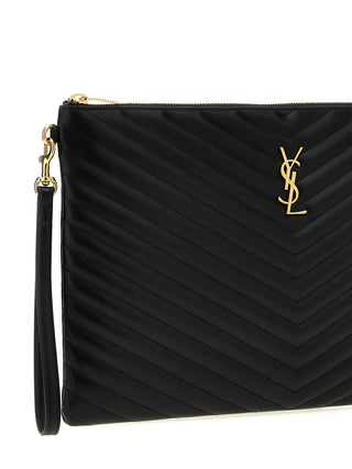 Black Calfskin Clutch Bag