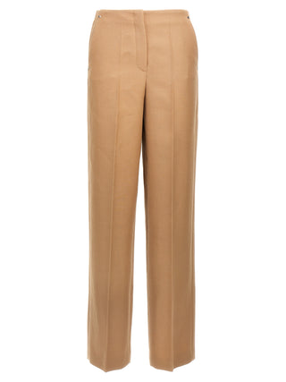Beige Wool Dress Pants