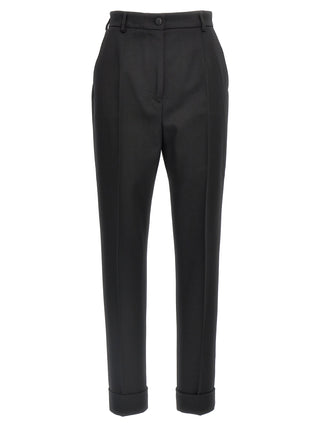 Black Virgin Wool Dress Pants