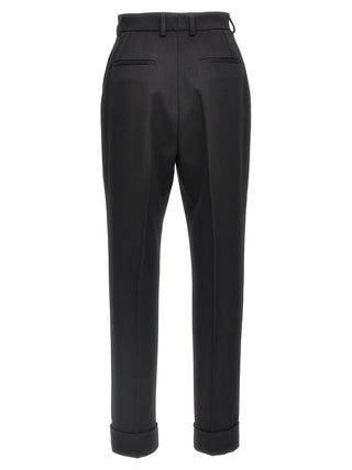 Black Virgin Wool Dress Pants