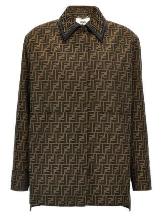 Brown Polyester Leather Jacket