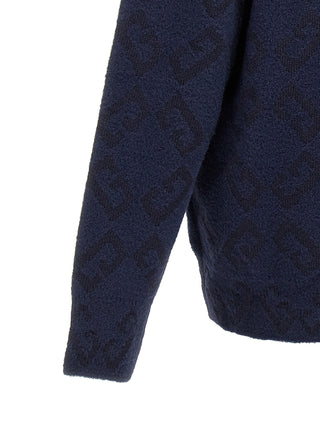 Blue Wool Cardigan