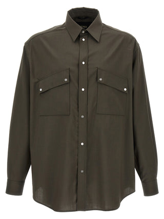 Bicolor Wool Blouse