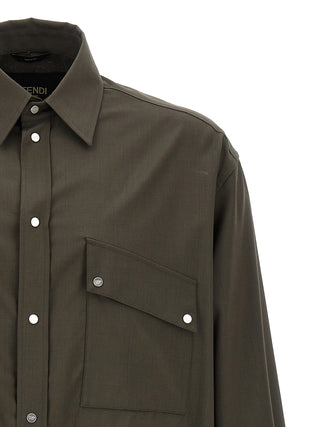 Bicolor Wool Blouse