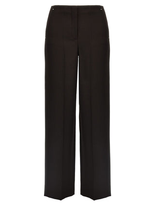 Pantalones de vestir de lana virgen morados
