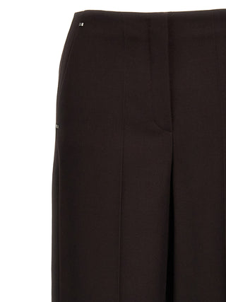 Pantalones de vestir de lana virgen morados