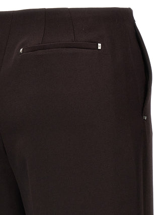 Pantalones de vestir de lana virgen morados