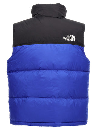 Blue Nylon Sleeveless Jacket