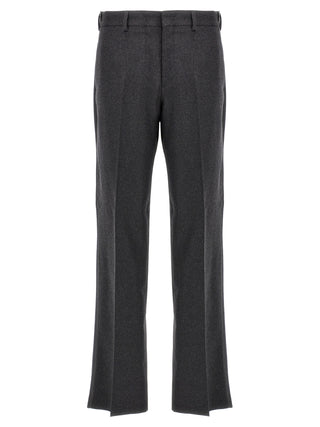 Gray Cashmere Casual Pants