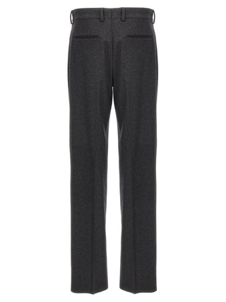Gray Cashmere Casual Pants