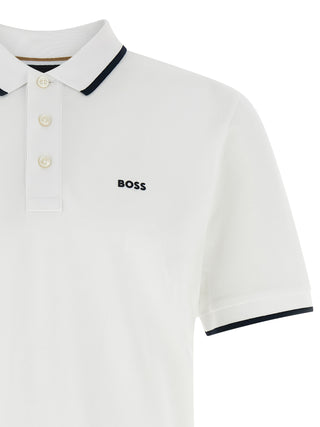 White Cotton Polo Shirt