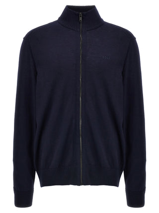 Blue Wool Cardigan