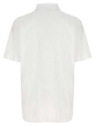 White Cotton Polo Shirt