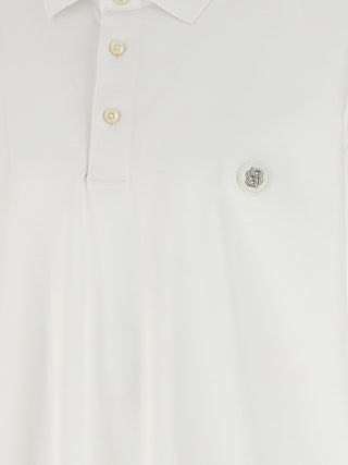 White Cotton Polo Shirt