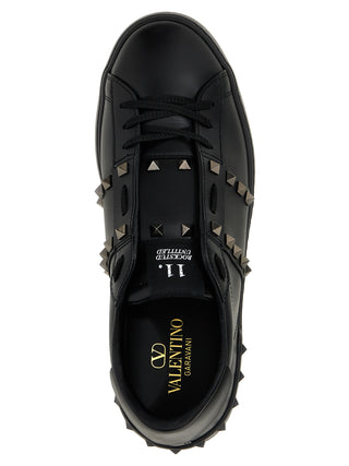 Black Calfskin Low Top Sneakers