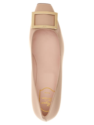 Multicolor Calfskin Mid Heel Pumps
