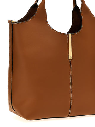 Brown Calfskin Tote Bag