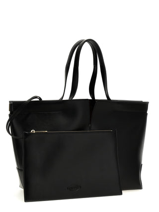 Black Calfskin Tote Bag