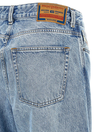 Jeans azules de algodón denim