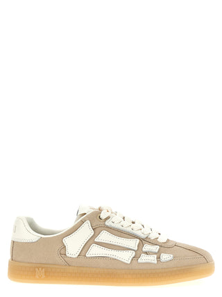 Beige Cowhide Sneakers
