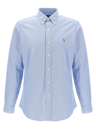Blusa de algodón azul