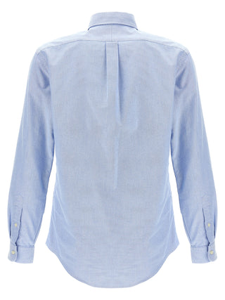 Blusa de algodón azul