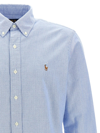 Blusa de algodón azul