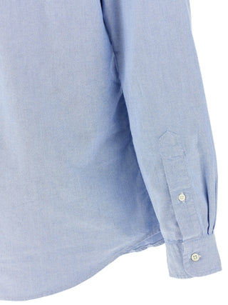 Blusa de algodón azul