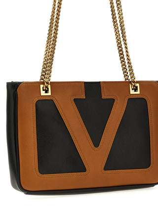 Multicolor Lamb Leather Tote Bag